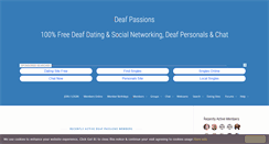 Desktop Screenshot of deafpassions.com